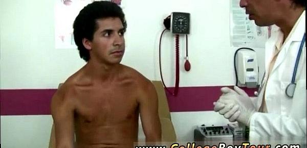  Young gay twinks medical examination female doctor   surprised him
